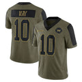 harde W.Commanders #10 Tress Way Player Olive Salute To Service Limited Game Stitched Jerseys