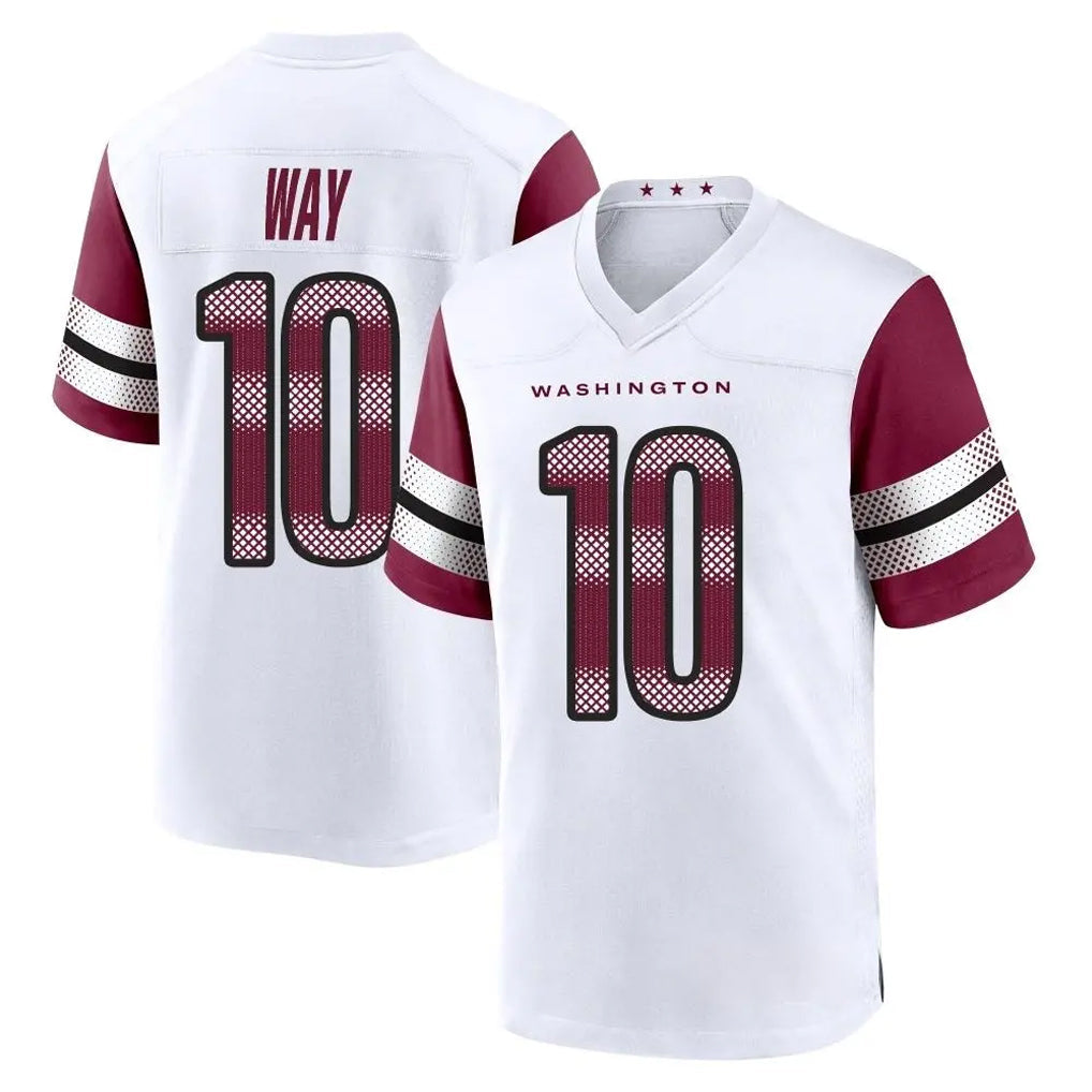 harde W.Commanders #10 Tress Way Player White Game Home Stitched Jerseys
