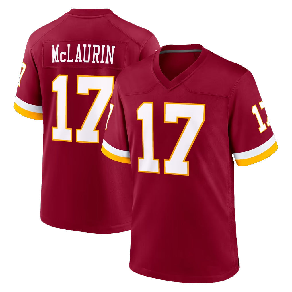 harde W.Commanders #17 Terry Mclaurin Player Burgundy Game Home Stitched Jerseys