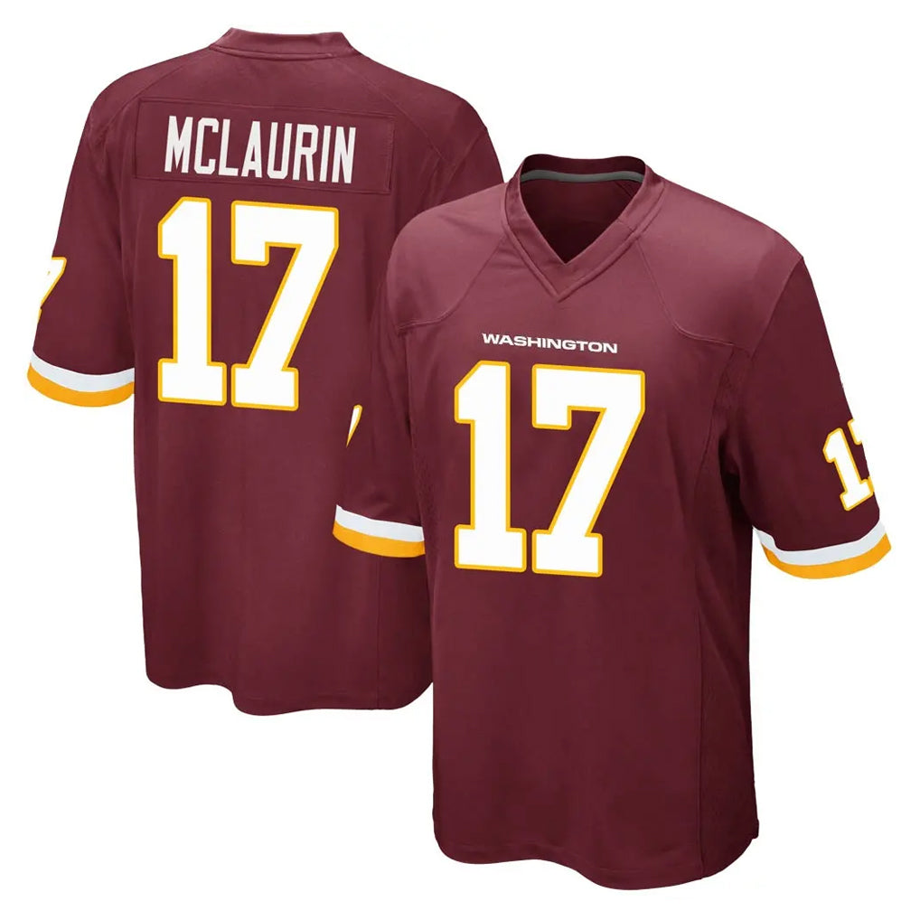 harde W.Commanders #17 Terry Mclaurin Player Burgundy Team Color Home Game Stitched Jerseys