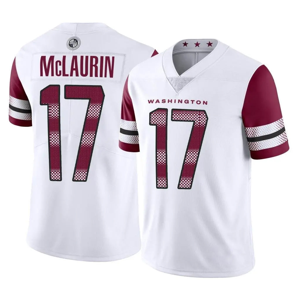 harde W.Commanders #17 Terry Mclaurin Player White Limited Vapor Home Game Stitched Jerseys