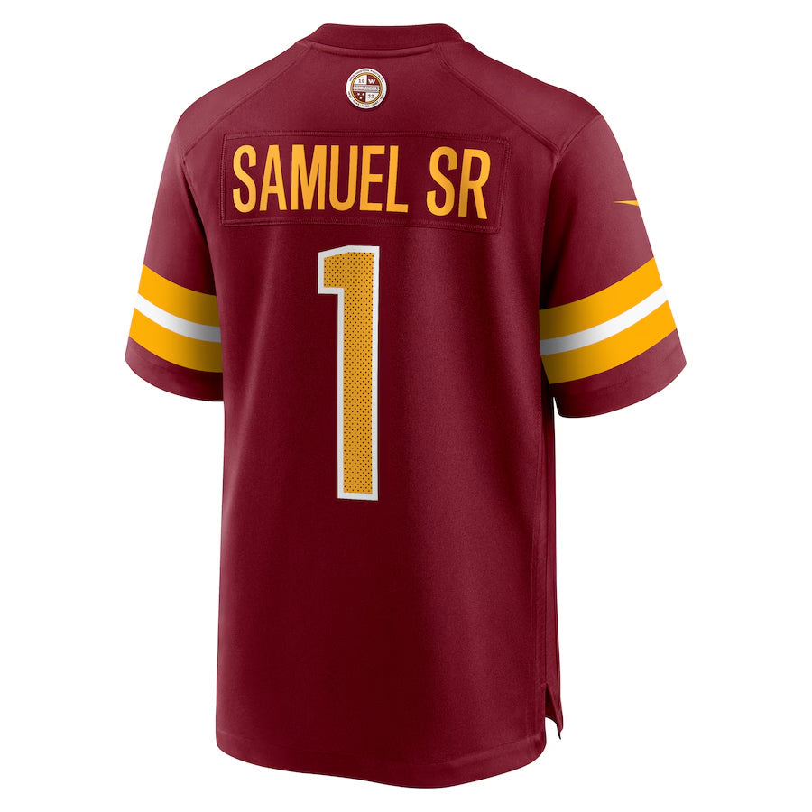 harde W.Commanders #1 Deebo Samuel Sr Player Burgundy Home Game Football Jerseys