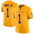 harde W.Commanders #1 Deebo Samuel Sr Player Gold Vapor Limited Stitched Jerseys