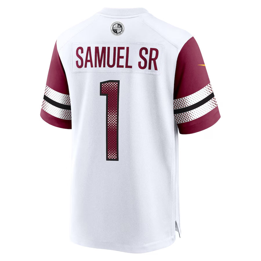harde W.Commanders #1 Deebo Samuel Sr Player White Home Game Stitched Jerseys
