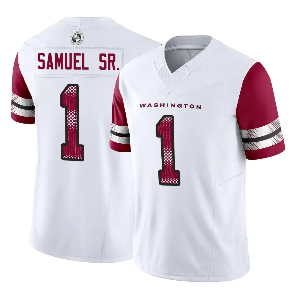 harde W.Commanders #1 Deebo Samuel Sr Player White Vapor F.U.S.E. Limited Stitched Jerseys