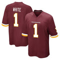 harde W.Commanders #1 Rachaad White Player Burgundy Team Color Home Game Stitched Jerseys