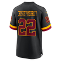 harde W.Commanders #22 Jacory Croskey-Merritt Black Hail Raiser Alternate Game Stitched Jerseys