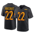 harde W.Commanders #22 Jacory Croskey-Merritt Player Black Home Game Stitched Jerseys