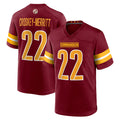 harde W.Commanders #22 Jacory Croskey-Merritt Player Burgundy Home Game Stitched Jerseys