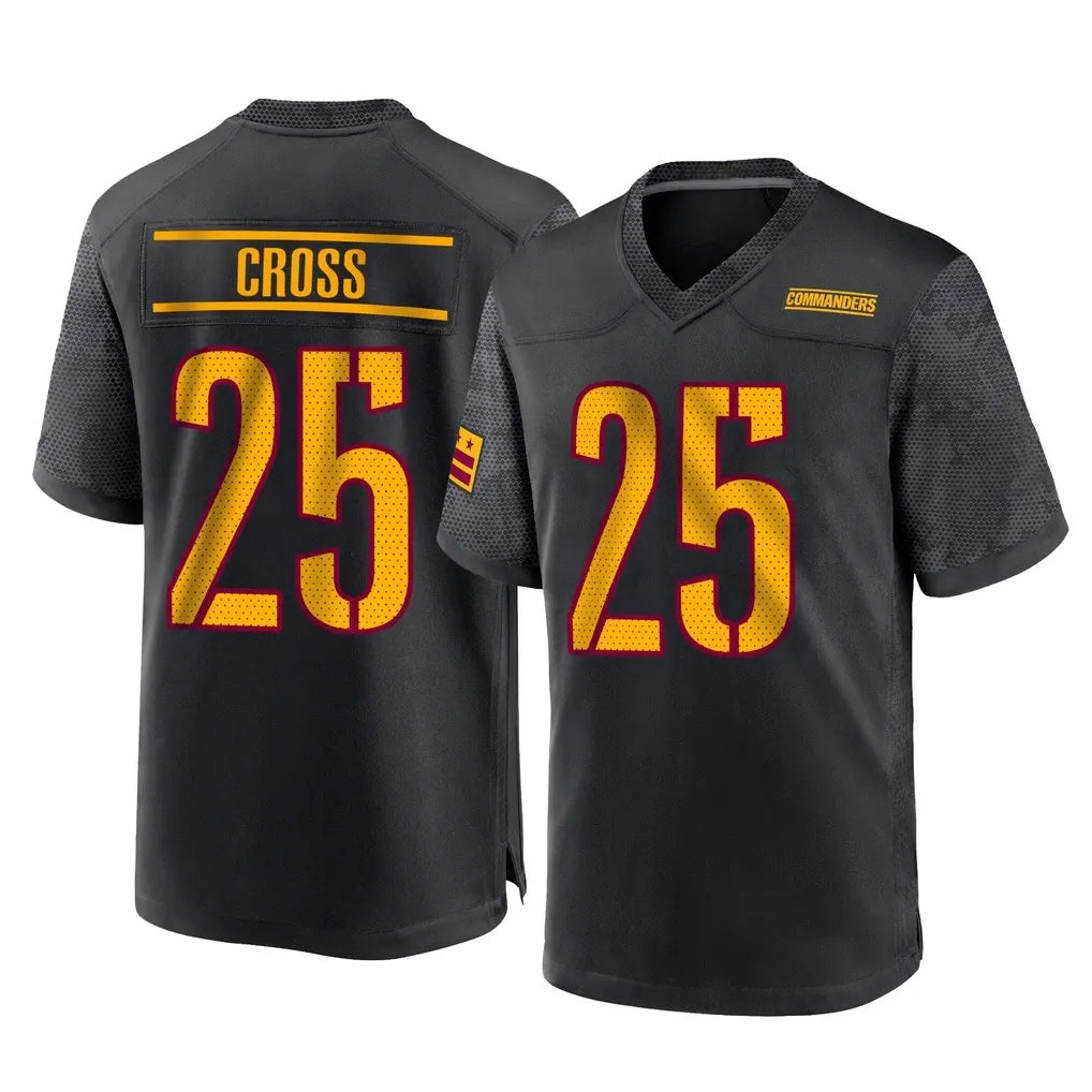 harde W.Commanders #25 Nick Cross Player Black Home Game Stitched Jerseys
