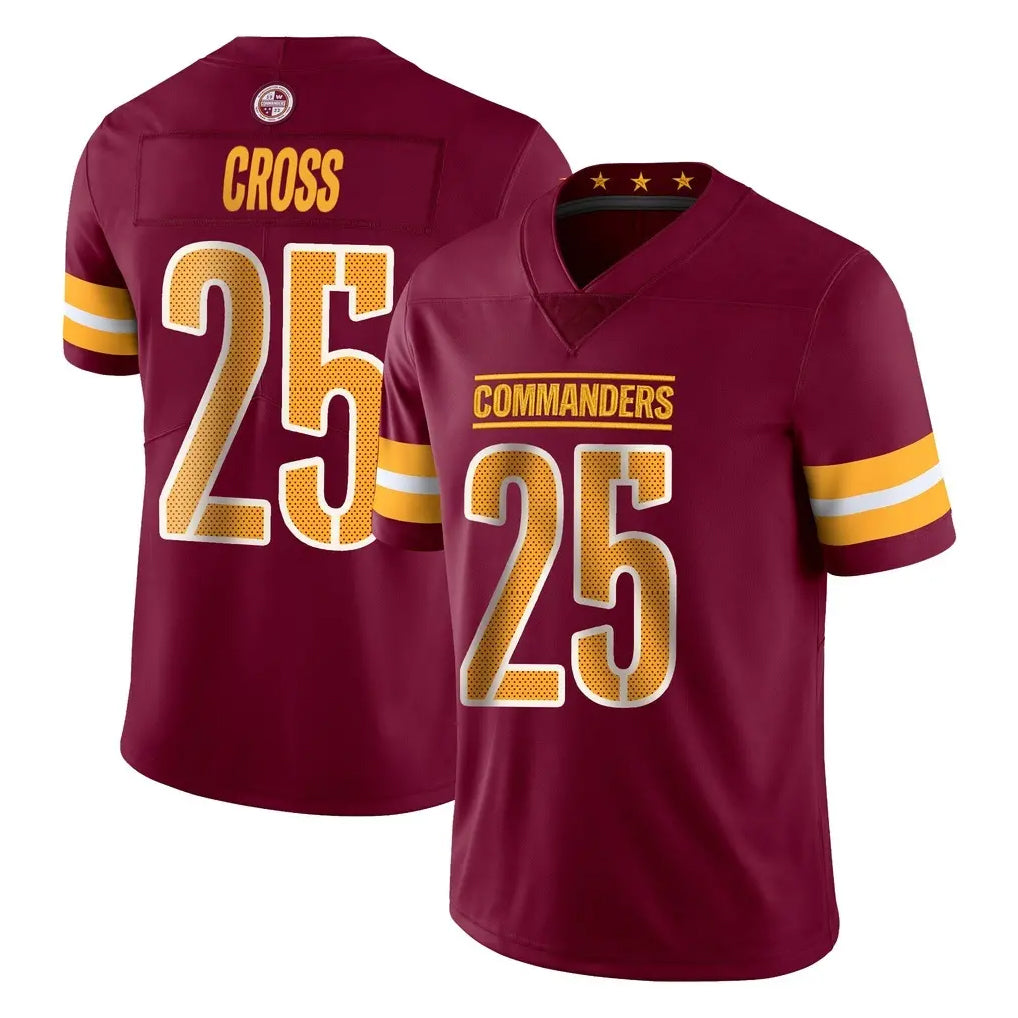 harde W.Commanders #25 Nick Cross Player Burgundy Limited Vapor Home Game Stitched Jerseys