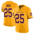 harde W.Commanders #25 Nick Cross Player Gold Limited Color Rush Home Game Stitched Jerseys