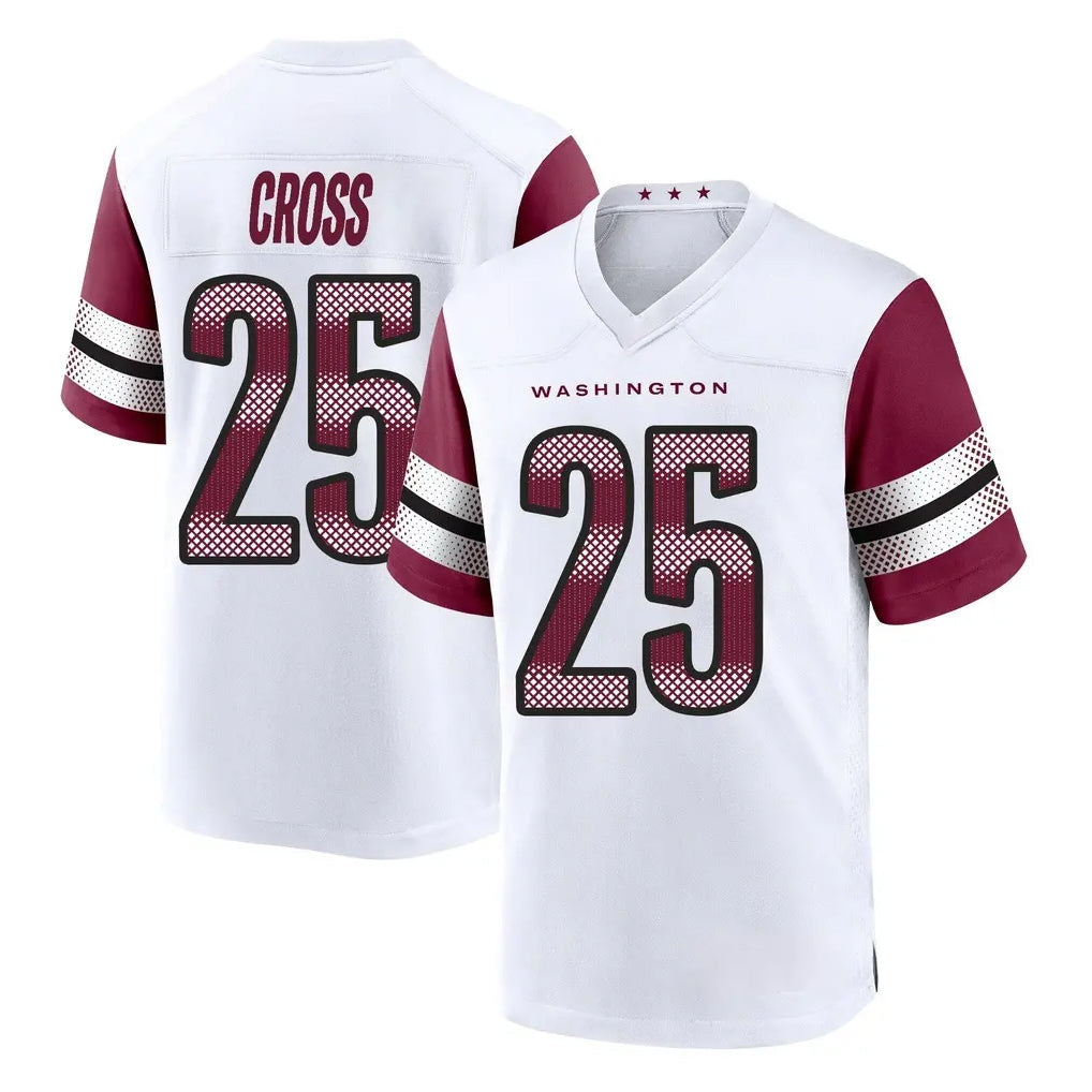 harde W.Commanders #25 Nick Cross Player White Game Home Stitched Jerseys