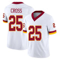 harde W.Commanders #25 Nick Cross Player White Limited Vapor F.U.S.E. Home Game Stitched Jerseys