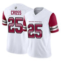 harde W.Commanders #25 Nick Cross Player White Vapor F.U.S.E. Limited Home Game Stitched Jerseys