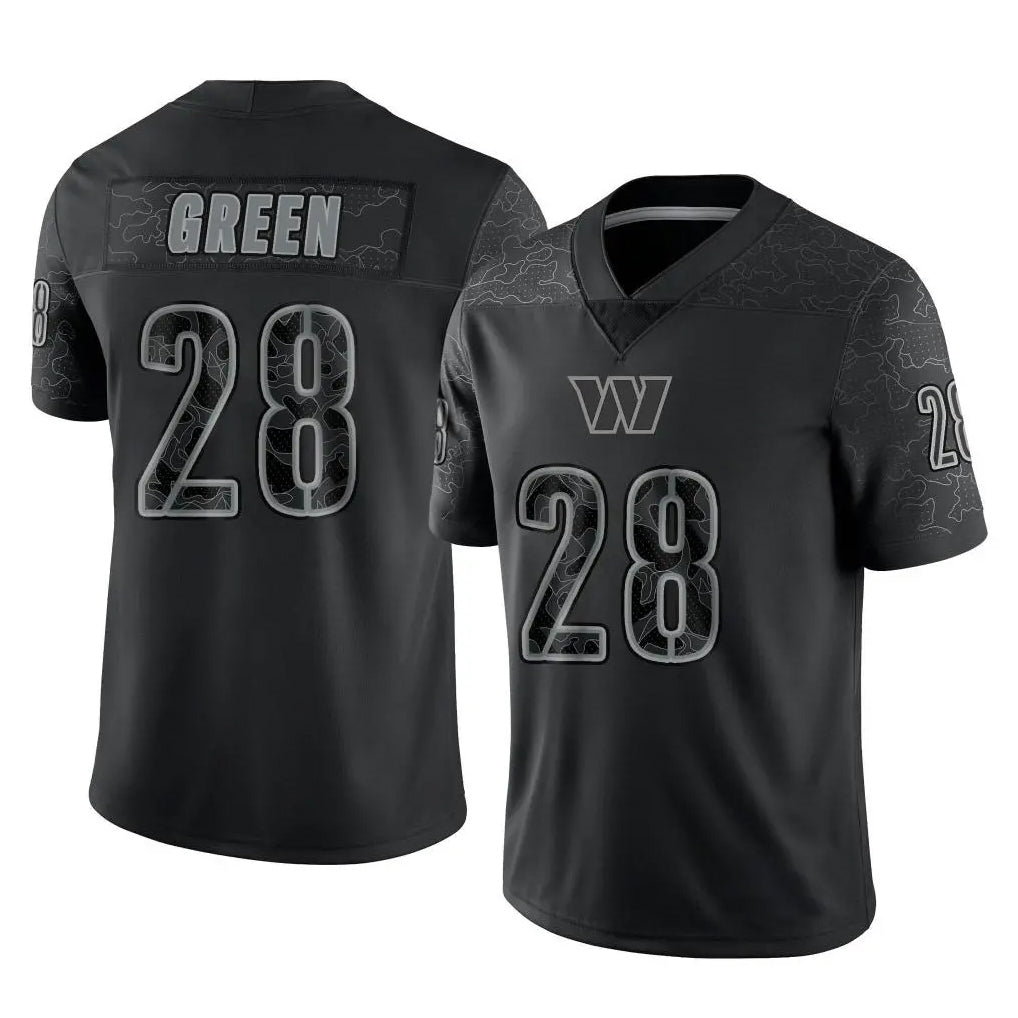 harde W.Commanders #28 Darrell Green Player Black RFLCTV Limited Stitched Jerseys
