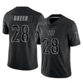 harde W.Commanders #28 Darrell Green Player Black RFLCTV Limited Stitched Jerseys