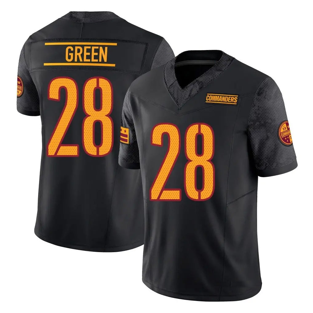 harde W.Commanders #28 Darrell Green Player  Black Vapor F.U.S.E. Limited Stitched Jerseys