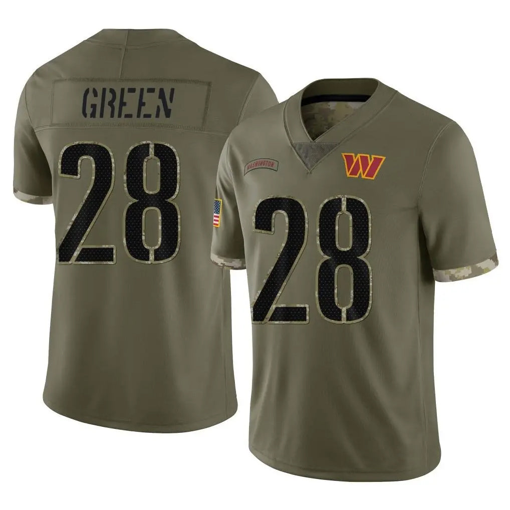 harde W.Commanders #28 Darrell Green Player  Salute To Service Olive Limited Stitched Jerseys