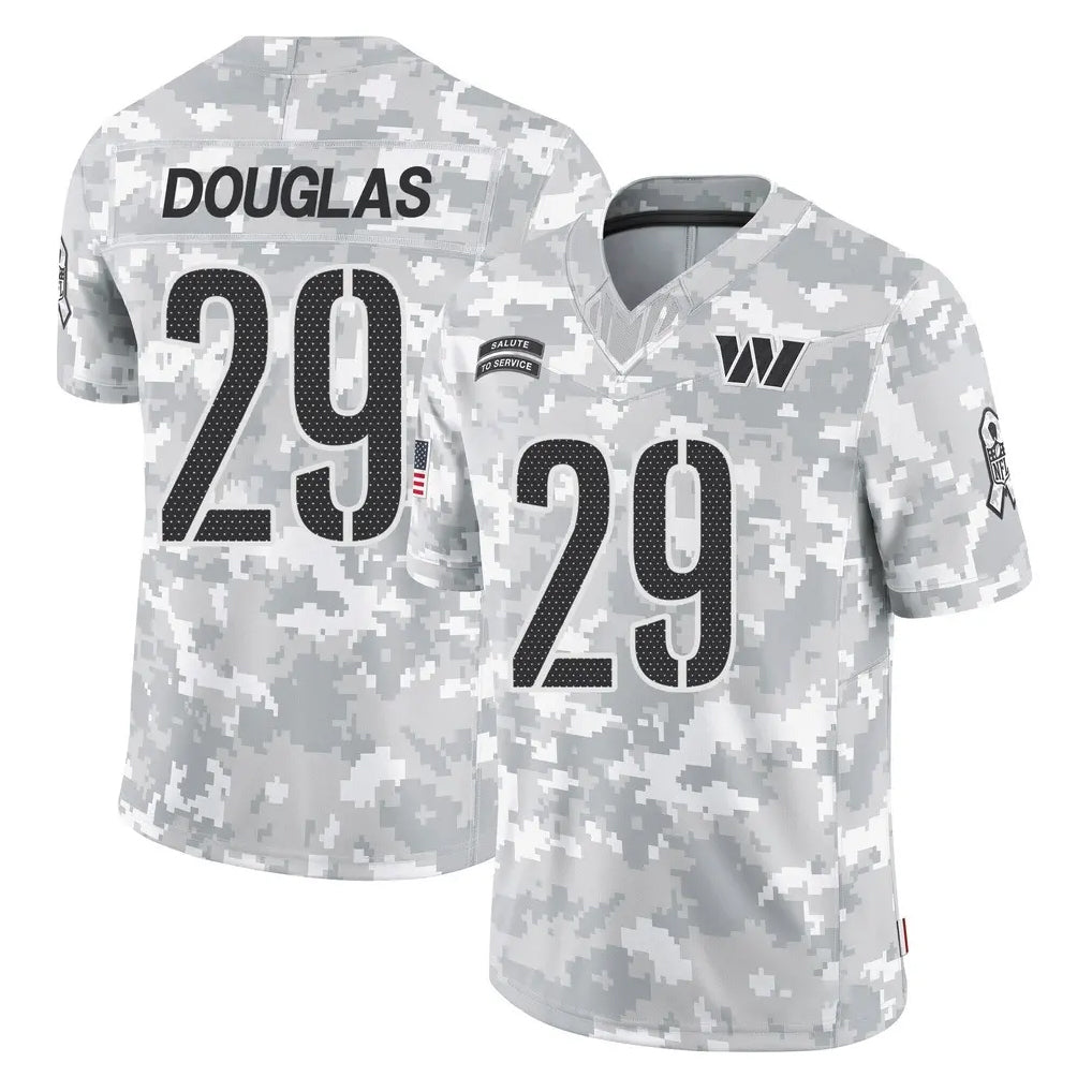 harde W.Commanders #29 Rasul Douglas Player Arctic Camo Limited Salute To Service Home Game Stitched Jerseys