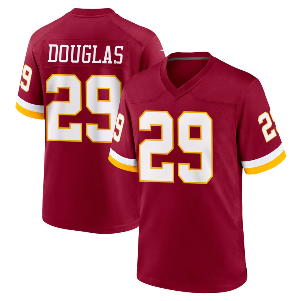 harde W.Commanders #29 Rasul Douglas Player Burgundy Game Home Stitched Jerseys