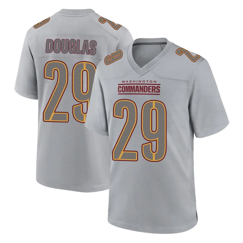 harde W.Commanders #29 Rasul Douglas Player Gray Atmosphere Fashion Home Game Stitched Jerseys