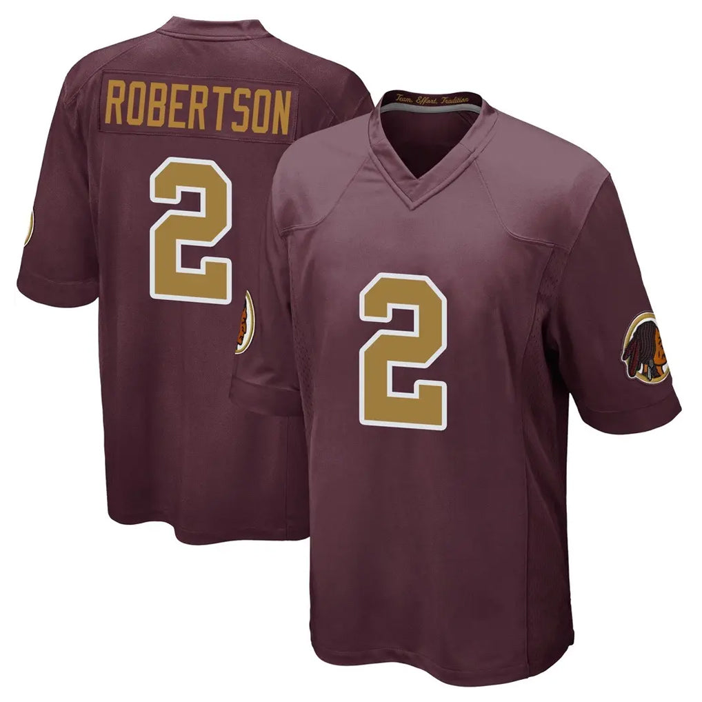 harde W.Commanders #2 Amik Robertson Player Burgundy Alternate Home Game Stitched Jerseys