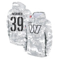 harde W.Commanders #39 Jeremy Reaves Player Arctic Camo Limited Salute to Service Pullover Hoodies Game Stitched Jerseys