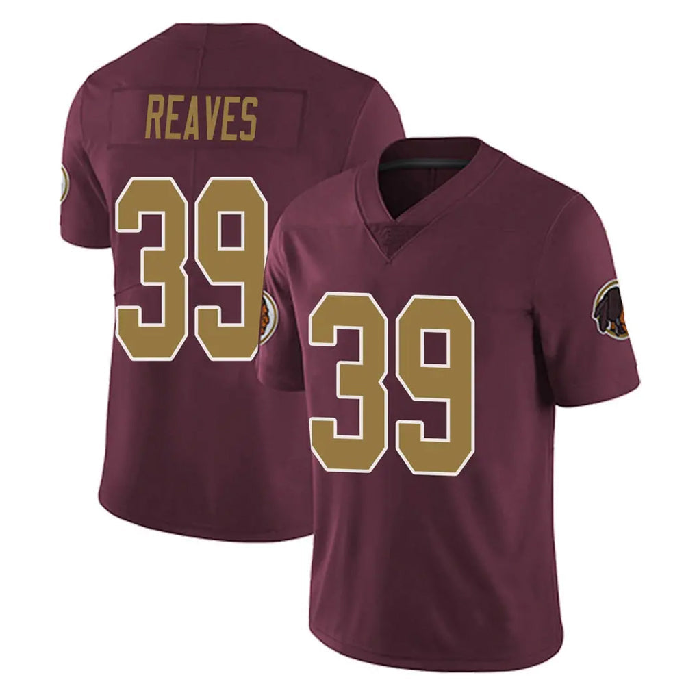 harde W.Commanders #39 Jeremy Reaves Player Burgundy Alternate Vapor Untouchable Home Game Stitched Jerseys