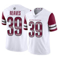harde W.Commanders #39 Jeremy Reaves Player White Limited Vapor Home Game Stitched Jerseys