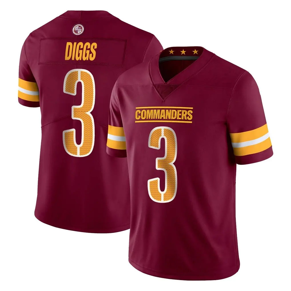 harde W.Commanders #3 Stefon Diggs Player Burgundy Limited Vapor Home Game Stitched Jerseys