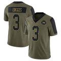 harde W.Commanders #3 Stefon Diggs Player Olive Salute To Service Limited Game Stitched Jerseys