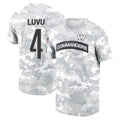 harde W.Commanders #4 Frankie Luvu Player Salute to Service Hoodies T-Shirts Football Jerseys