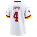 harde W.Commanders #4 Frankie Luvu Player White Game Football Jerseys