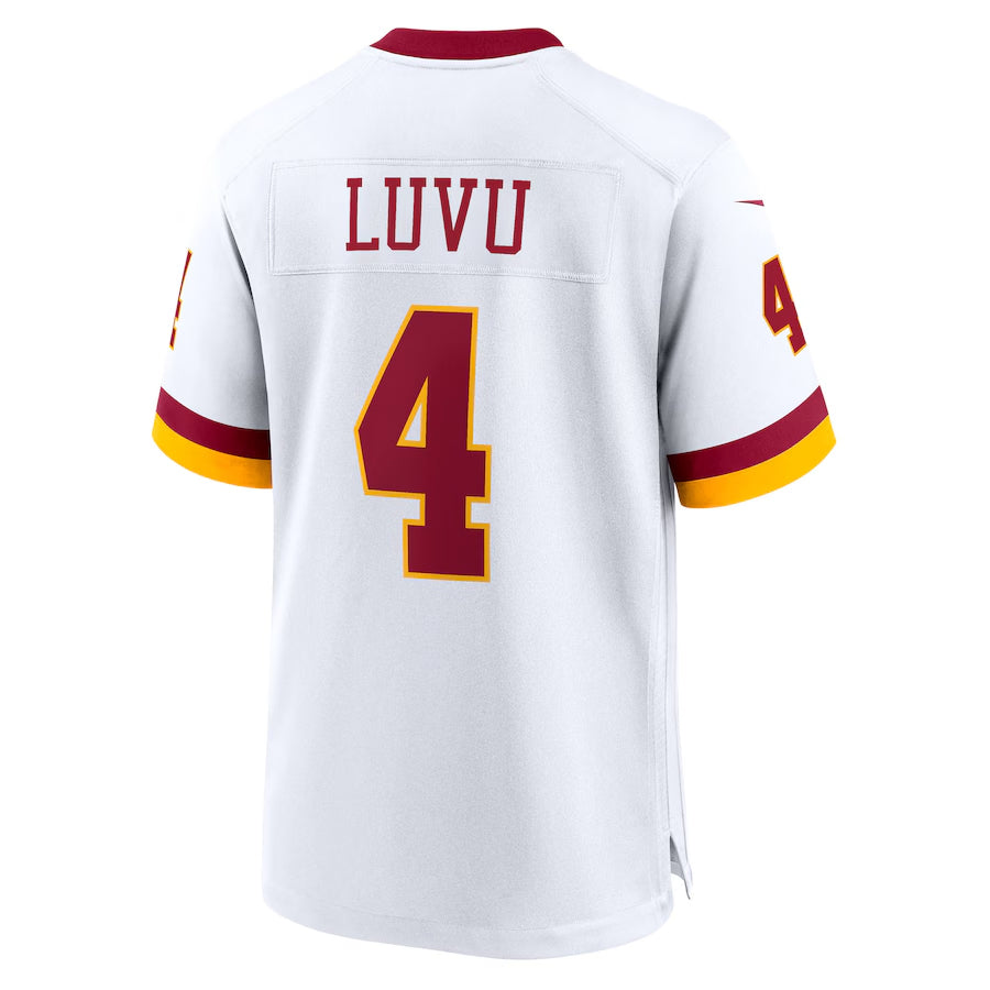 harde W.Commanders #4 Frankie Luvu Player White Game Football Jerseys