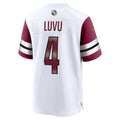 harde W.Commanders #4 Frankie Luvu Player White Home Game Football Jerseys