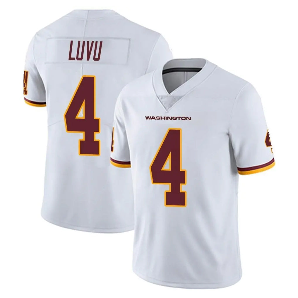 harde W.Commanders #4 Frankie Luvu Player White Limited Vapor Untouchable Home Game Stitched Jerseys