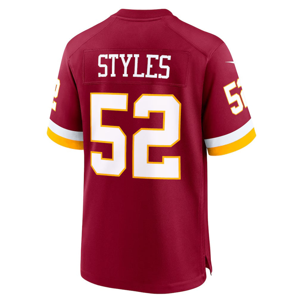 harde W.Commanders #52 Sonny Styles Burgundy 2026 Draft First Round Pick No. 7 Team Game Stitched Jerseys