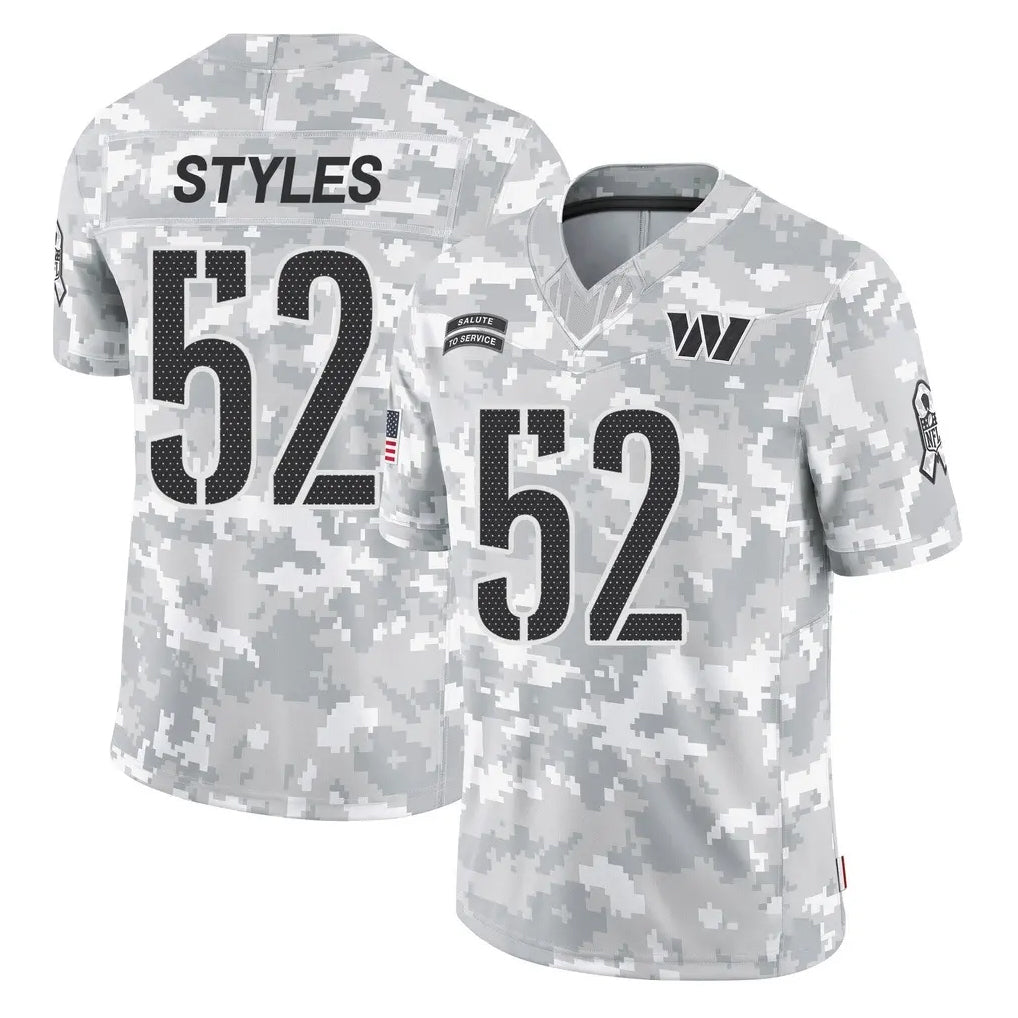 harde W.Commanders #52 Sonny Styles Player Arctic Camo Limited Salute To Service Home Game Stitched Jerseys