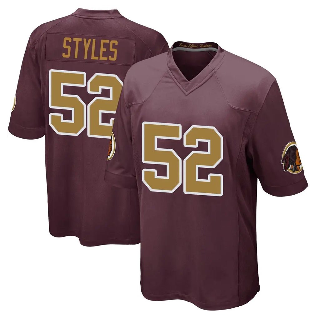 harde W.Commanders #52 Sonny Styles Player Burgundy Alternate Home Game Stitched Jerseys