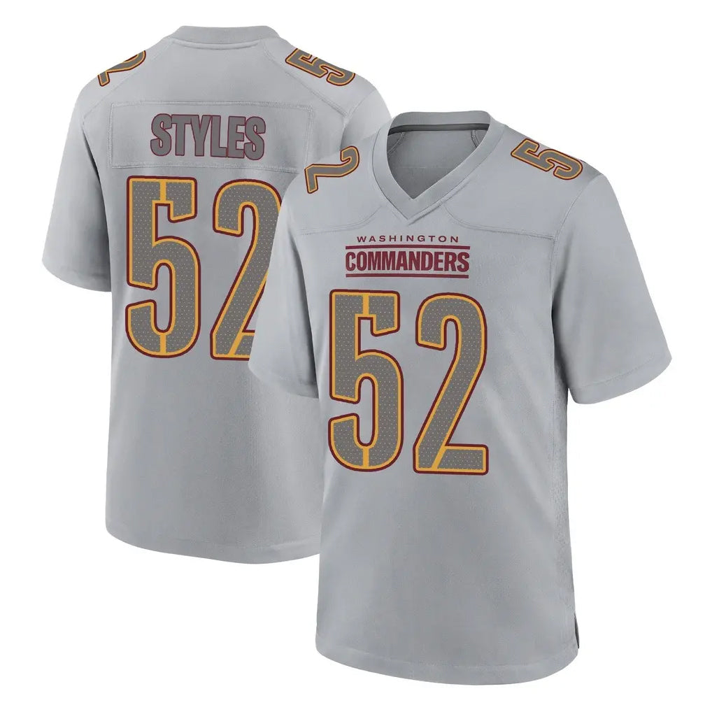 harde W.Commanders #52 Sonny Styles Player Gray Atmosphere Fashion Home Game Stitched Jerseys