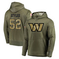 harde W.Commanders #52 Sonny Styles Player Olive Salute to Service Pullover Hoodie Limited Home Game Stitched Jerseys