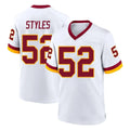 harde W.Commanders #52 Sonny Styles Player White Home Game Stitched Jerseys