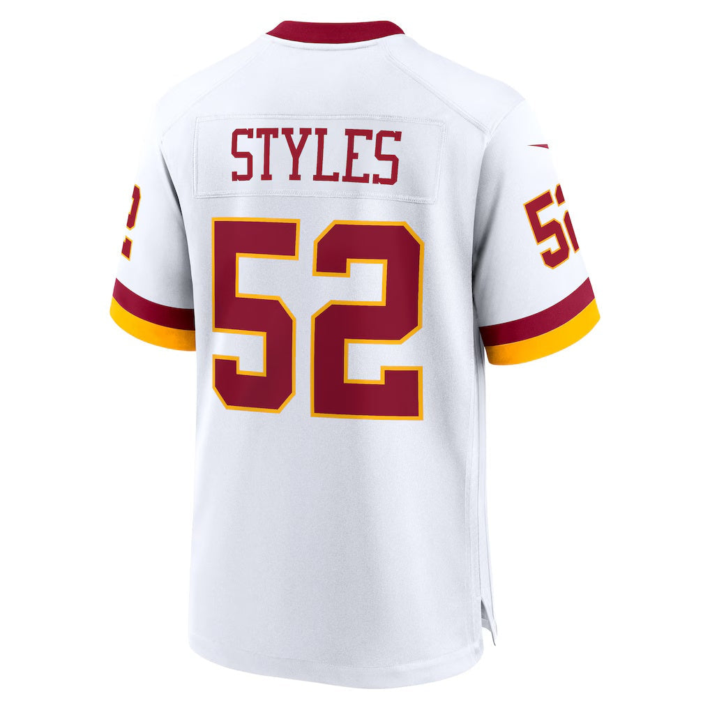 harde W.Commanders #52 Sonny Styles White Game Super Bowl Era Stitched Jerseys