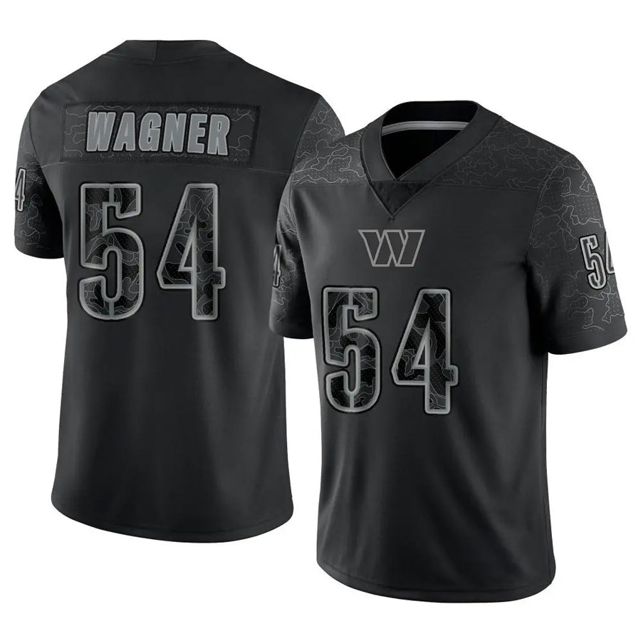 harde W.Commanders #54 Bobby Wagner Player Black RFLCTV Limited Stitched Jerseys