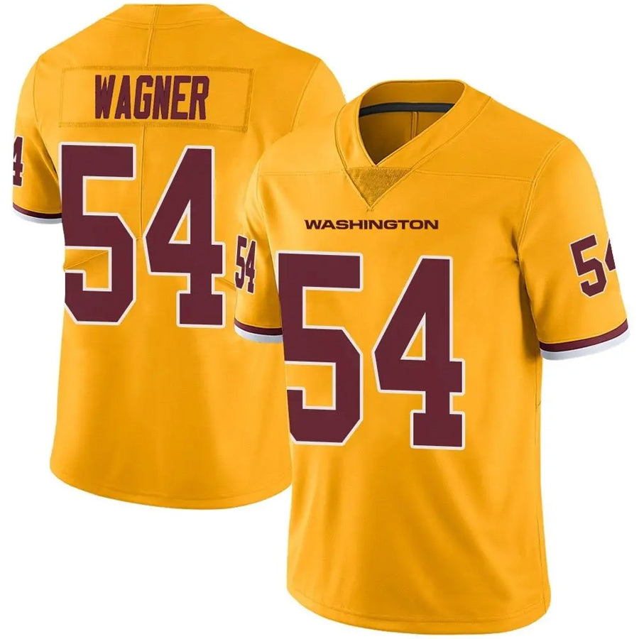 harde W.Commanders #54 Bobby Wagner Player Limited Gold Color Rush Stitched Jerseys