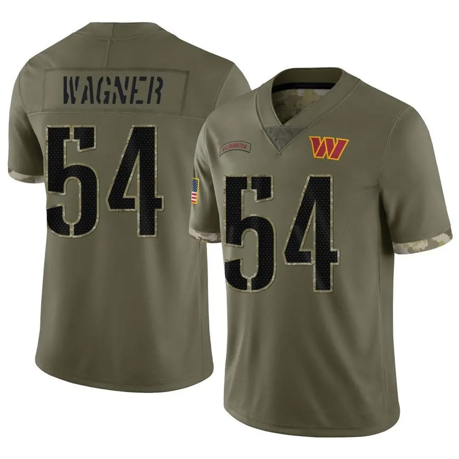 harde W.Commanders #54 Bobby Wagner Player Olive Salute To Service Limited Stitched Jerseys