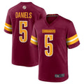 harde W.Commanders #5 Jayden Daniels Burgundy 2024 Draft First Round Pick Player Game Stitched Jerseys