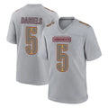 harde W.Commanders #5 Jayden Daniels Player Gray Atmosphere Fashion Home Game Stitched Jerseys