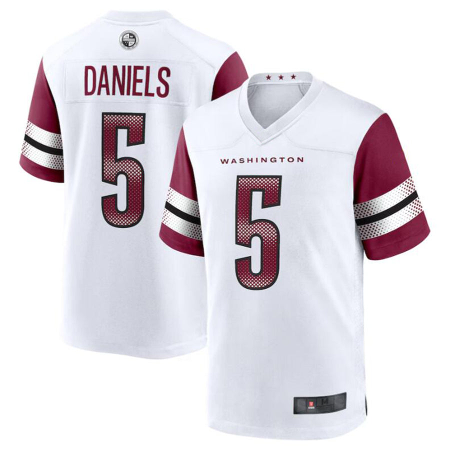 harde W.Commanders #5 Jayden Daniels White 2024 Draft First Round Pick Player Game Stitched Jerseys